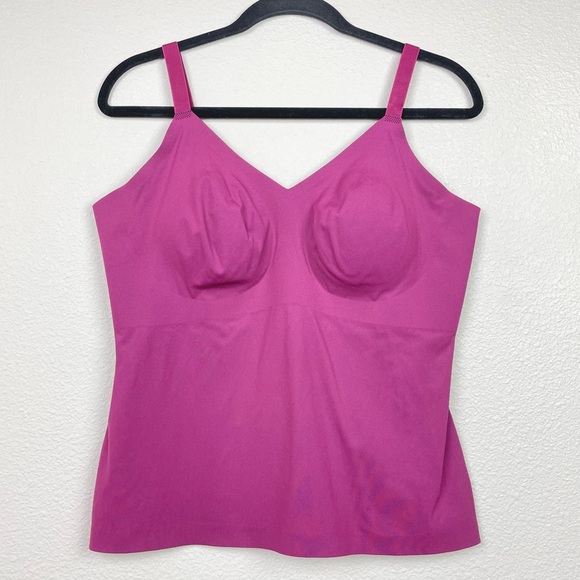 KNIX Women's XL Magenta Shaper Lift Bra Tank Top Adjustable Supportive Stretch - Picture 1 of 13